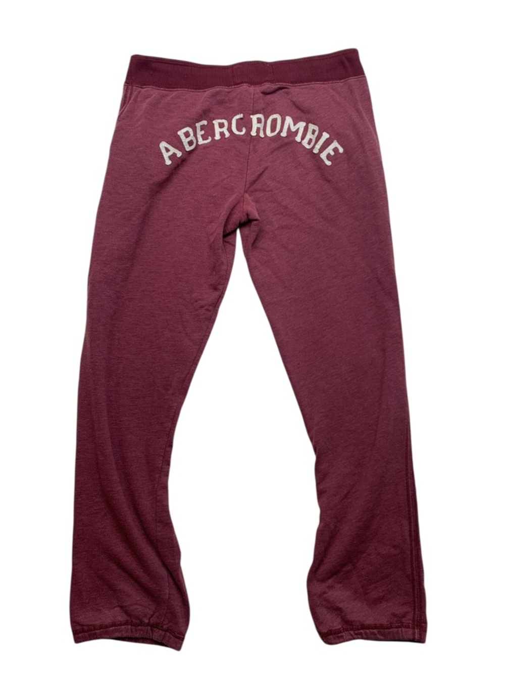 Abercrombie & Fitch y2k logo Maroon Lounge Drawstring Sweatpants